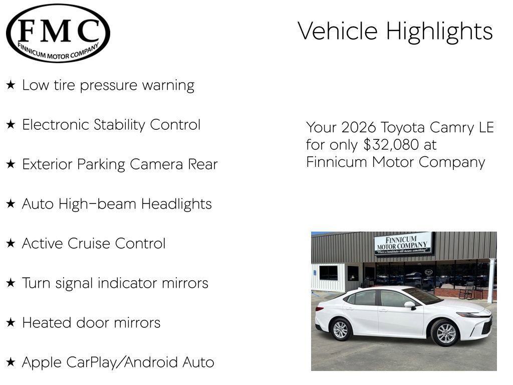 Used 2026 Toyota Camry LE image 16