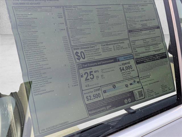 New 2026 BMW X5 xDrive40i w/ Climate Comfort Package AWD/4WD image 19