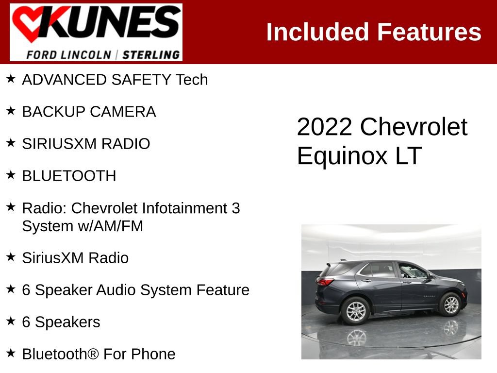 Used 2022 Chevrolet Equinox LT FWD image 2