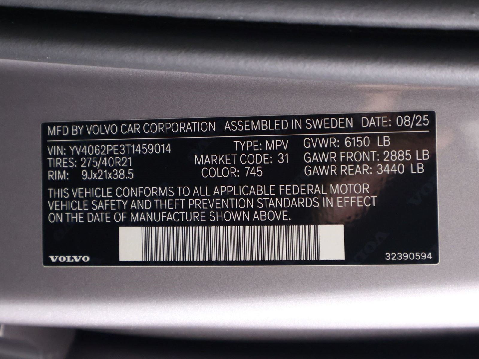 Certified 2026 Volvo XC90 B6 Plus w/ Protection Package Premier AWD/4WD image 16