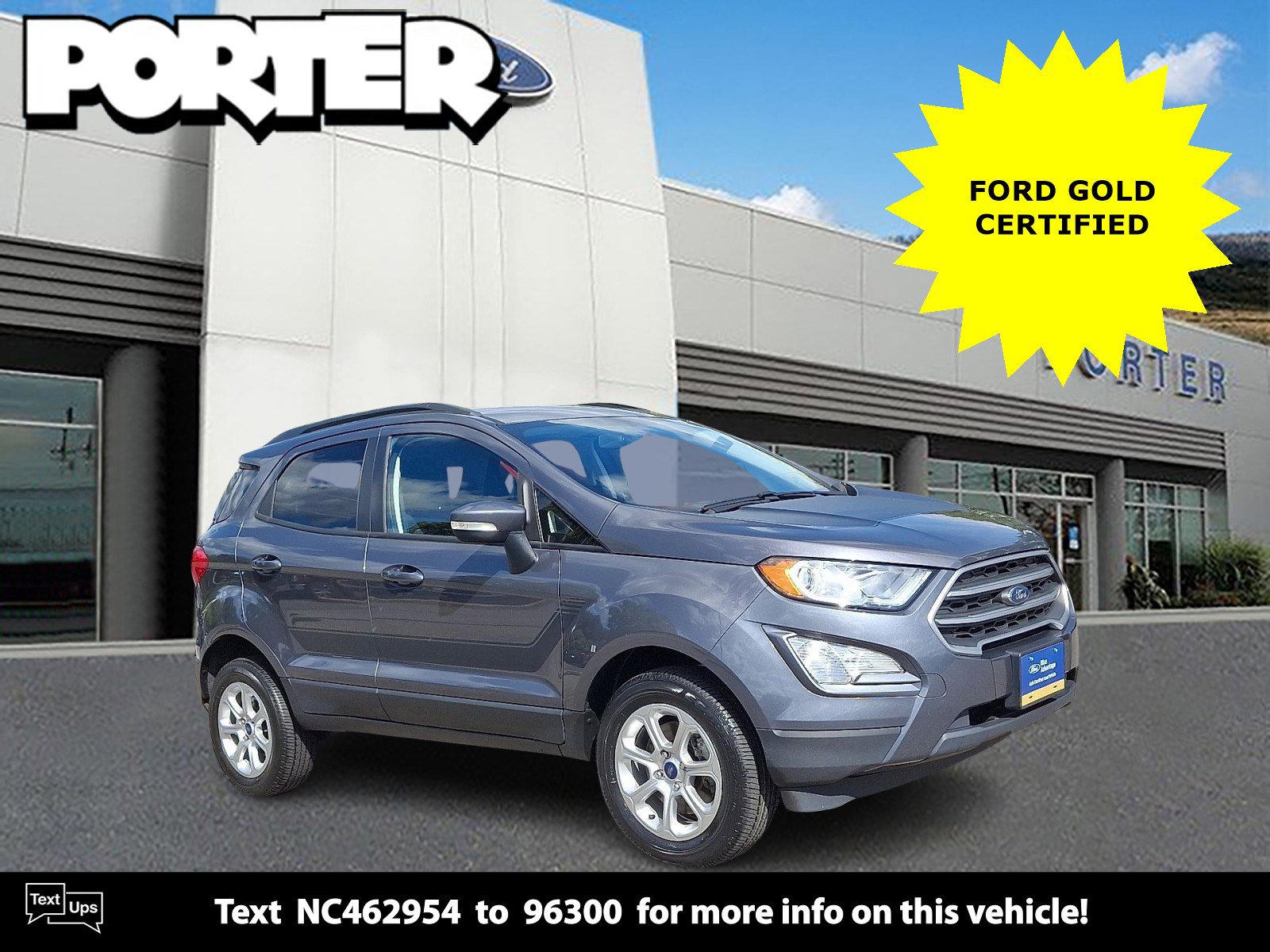 Certified 2022 Ford EcoSport SE