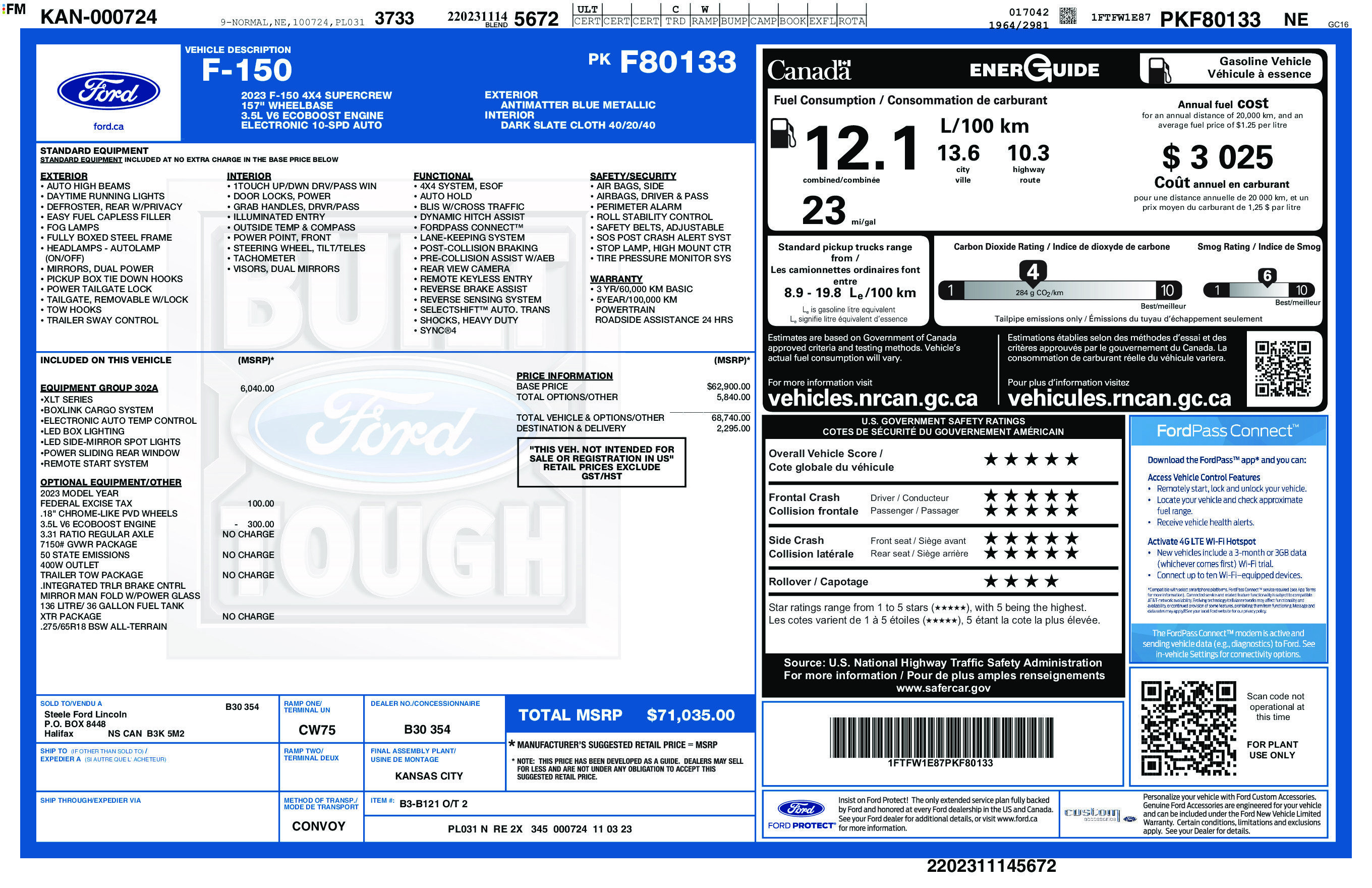 Used 2023 Ford F150 XLT w/ Equipment Group 302A High AWD/4WD image 2