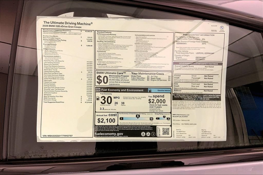 New 2026 BMW 228i xDrive w/ Premium Package AWD/4WD image 12