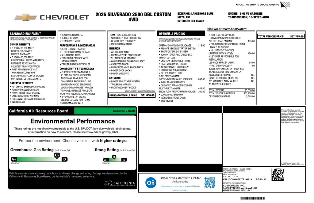 New 2026 Chevrolet Silverado 2500 Custom w/ Custom Convenience Package image 5