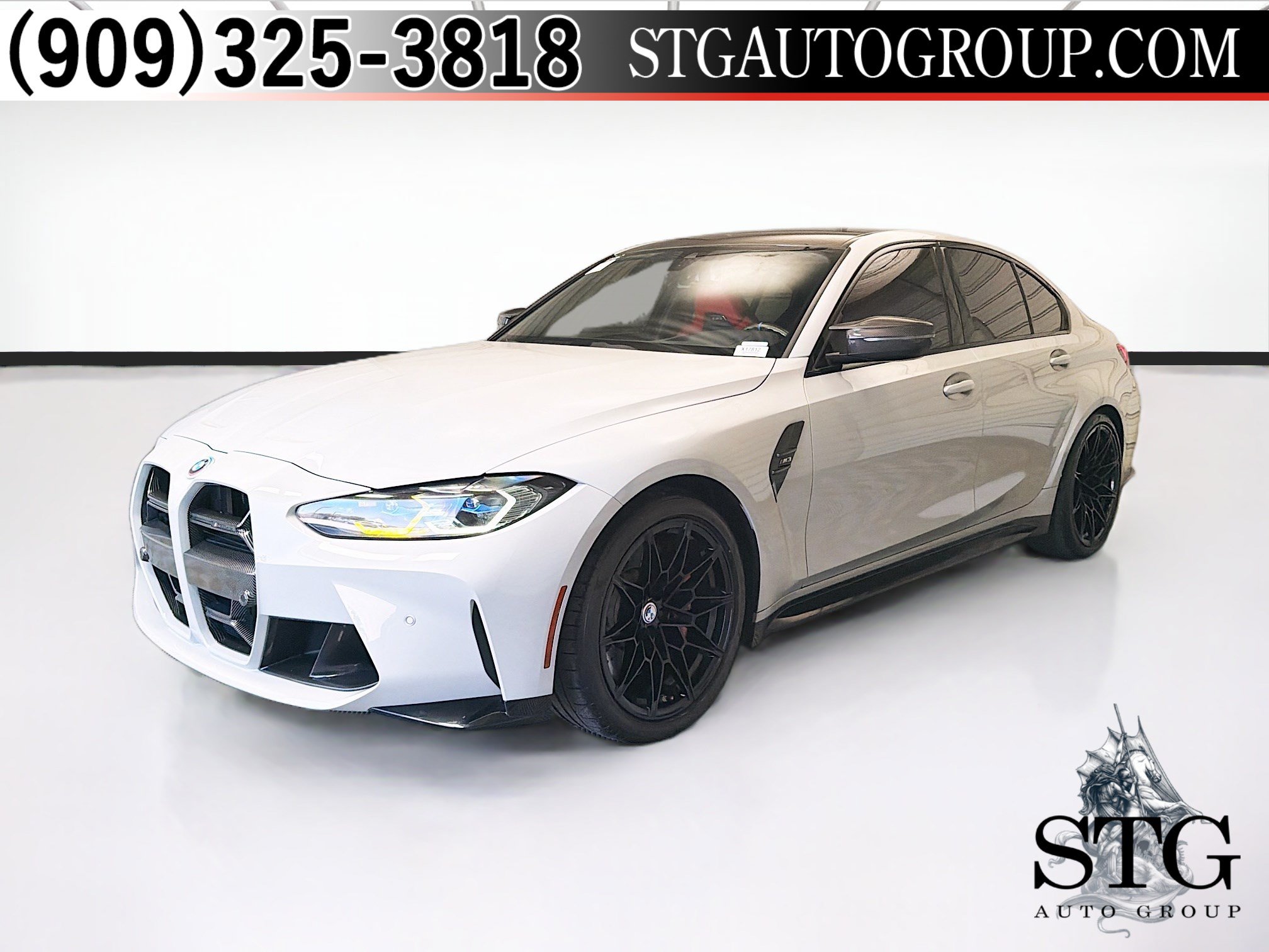 Used 2021 BMW M3 w/ M Carbon Exterior Package RWD image 1