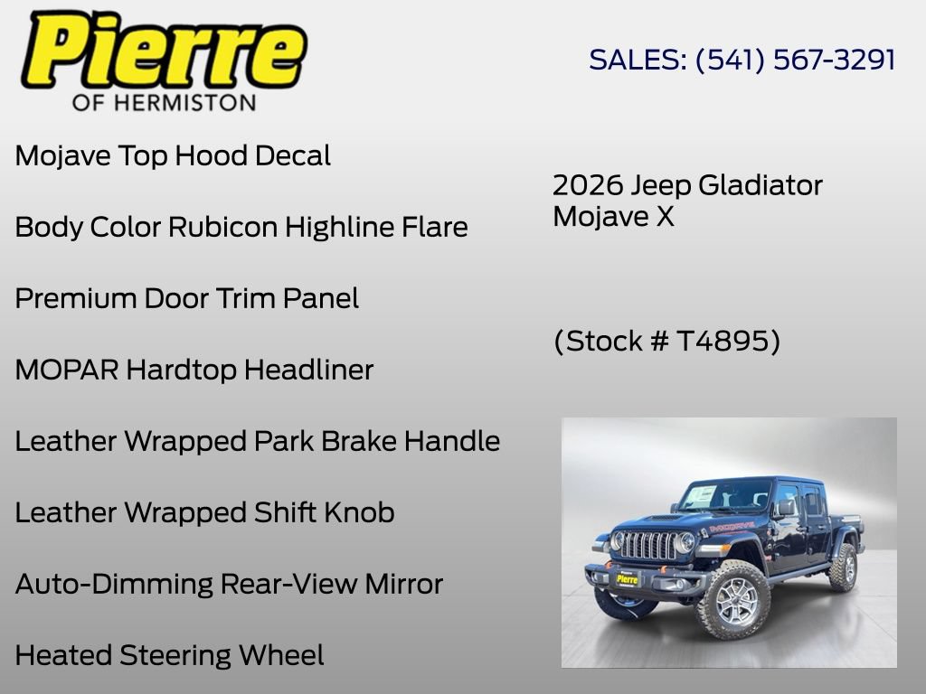 New 2026 Jeep Gladiator Mojave AWD/4WD image 30