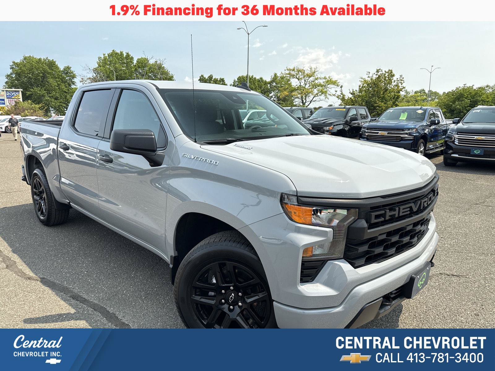 Certified 2025 Chevrolet Silverado 1500 Custom AWD/4WD image 1