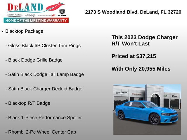 Used 2023 Dodge Charger R/T w/ Blacktop Package RWD image 6