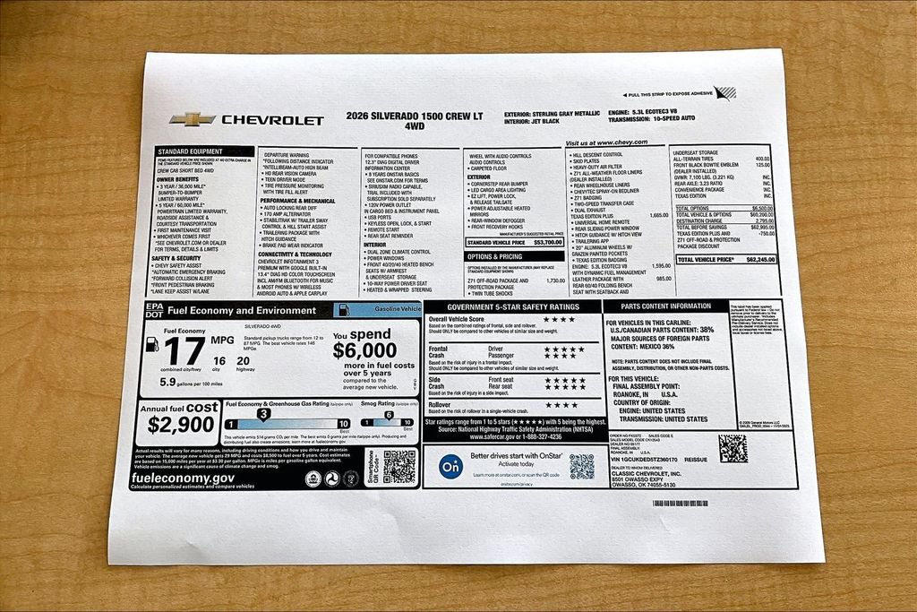 New 2026 Chevrolet Silverado 1500 LT AWD/4WD image 14