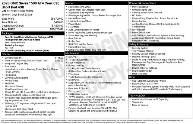 Used 2020 GMC Sierra 1500 AT4 AWD/4WD image 37