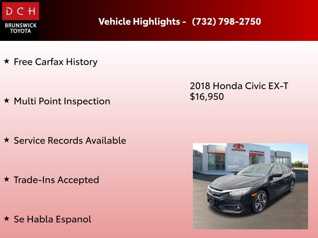 Used 2018 Honda Civic EX-T image 4
