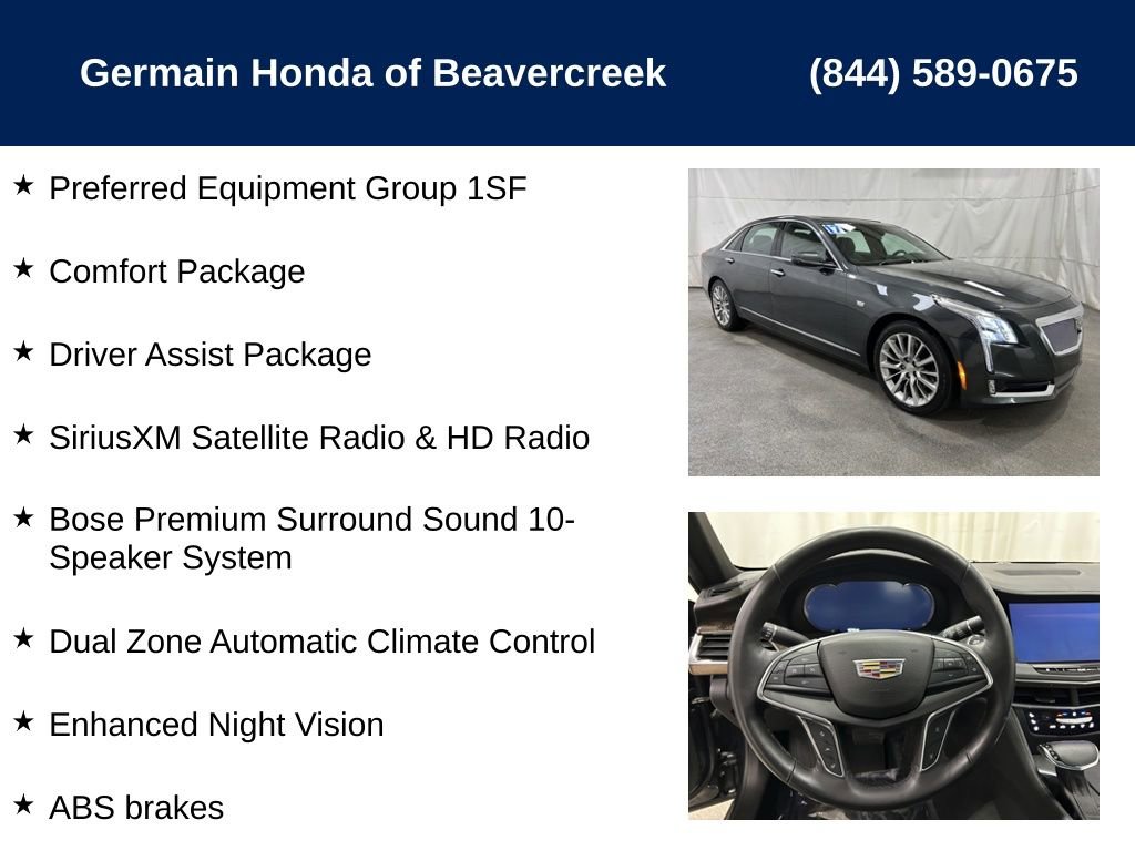 Used 2017 Cadillac CT6 Premium Luxury w/ Driver Assist Package image 5