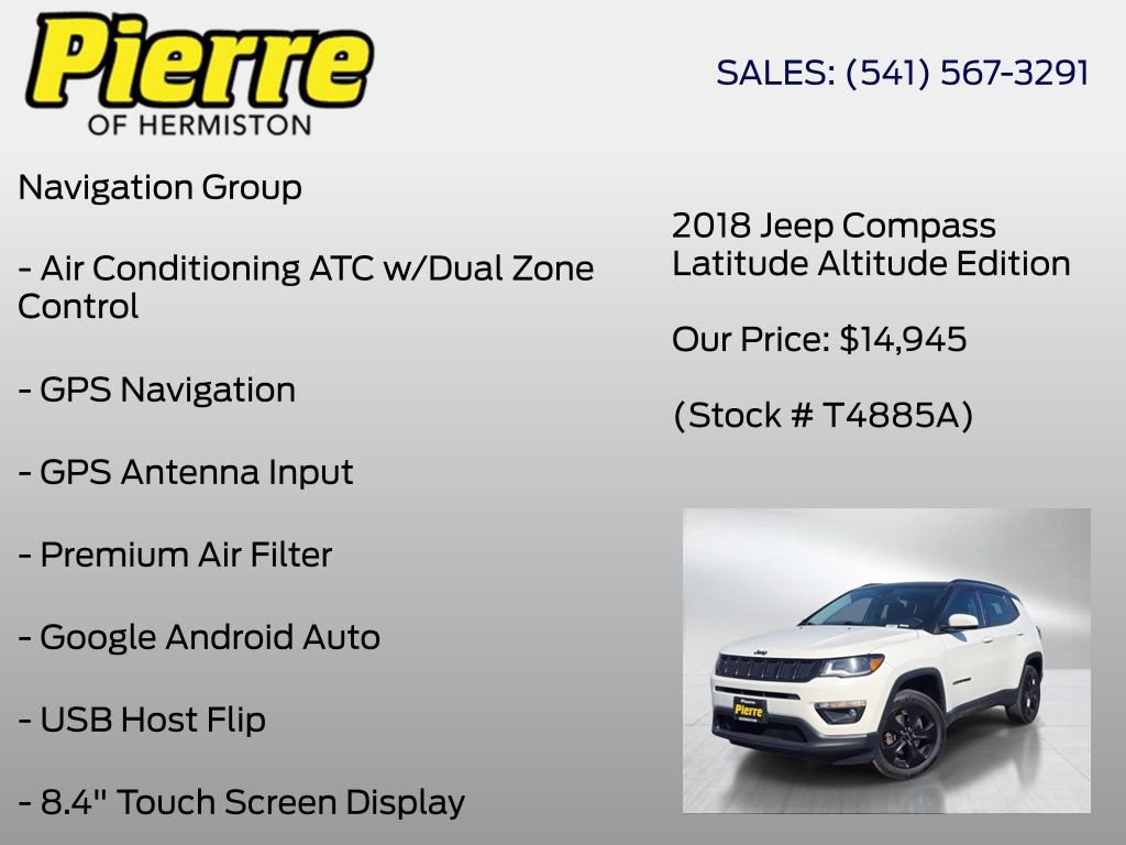 Used 2018 Jeep Compass Latitude w/ Popular Equipment Group AWD/4WD image 30