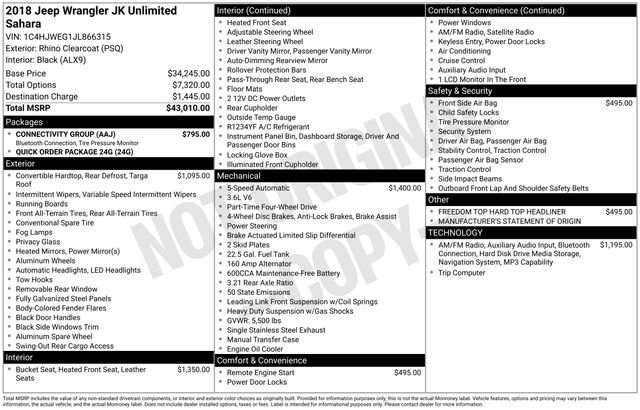 Used 2018 Jeep Wrangler Unlimited Sahara w/ Connectivity Group image 10