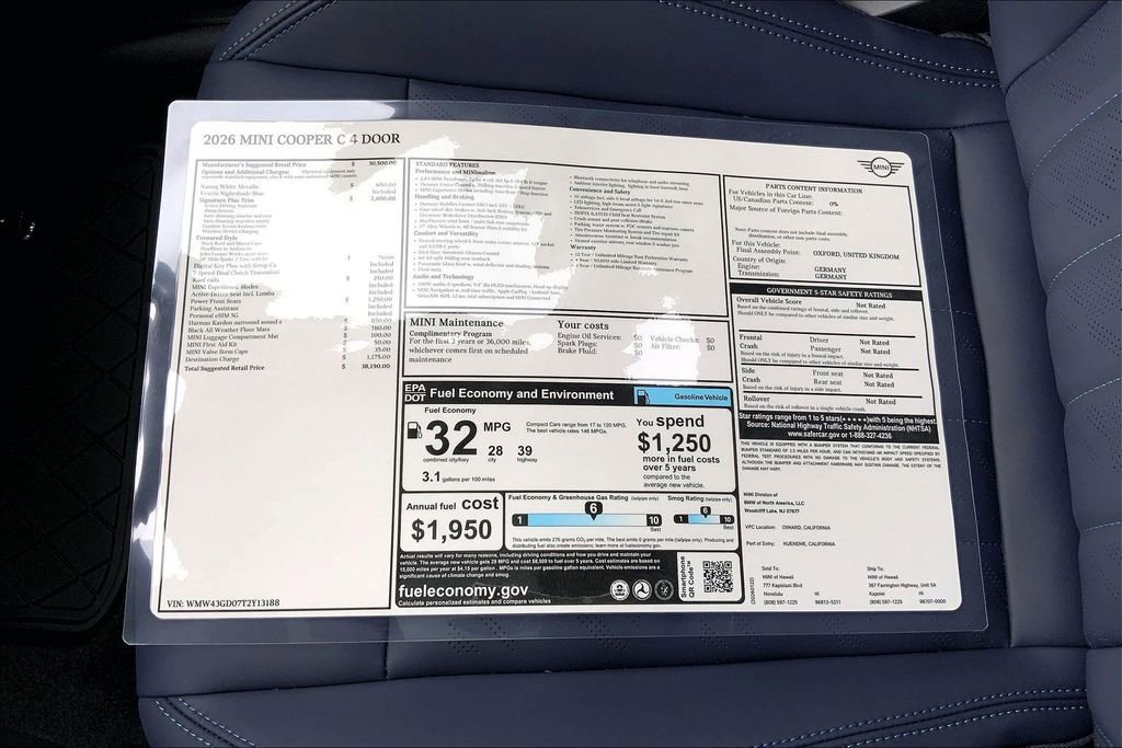 New 2026 MINI Cooper 4-Door Hardtop image 14