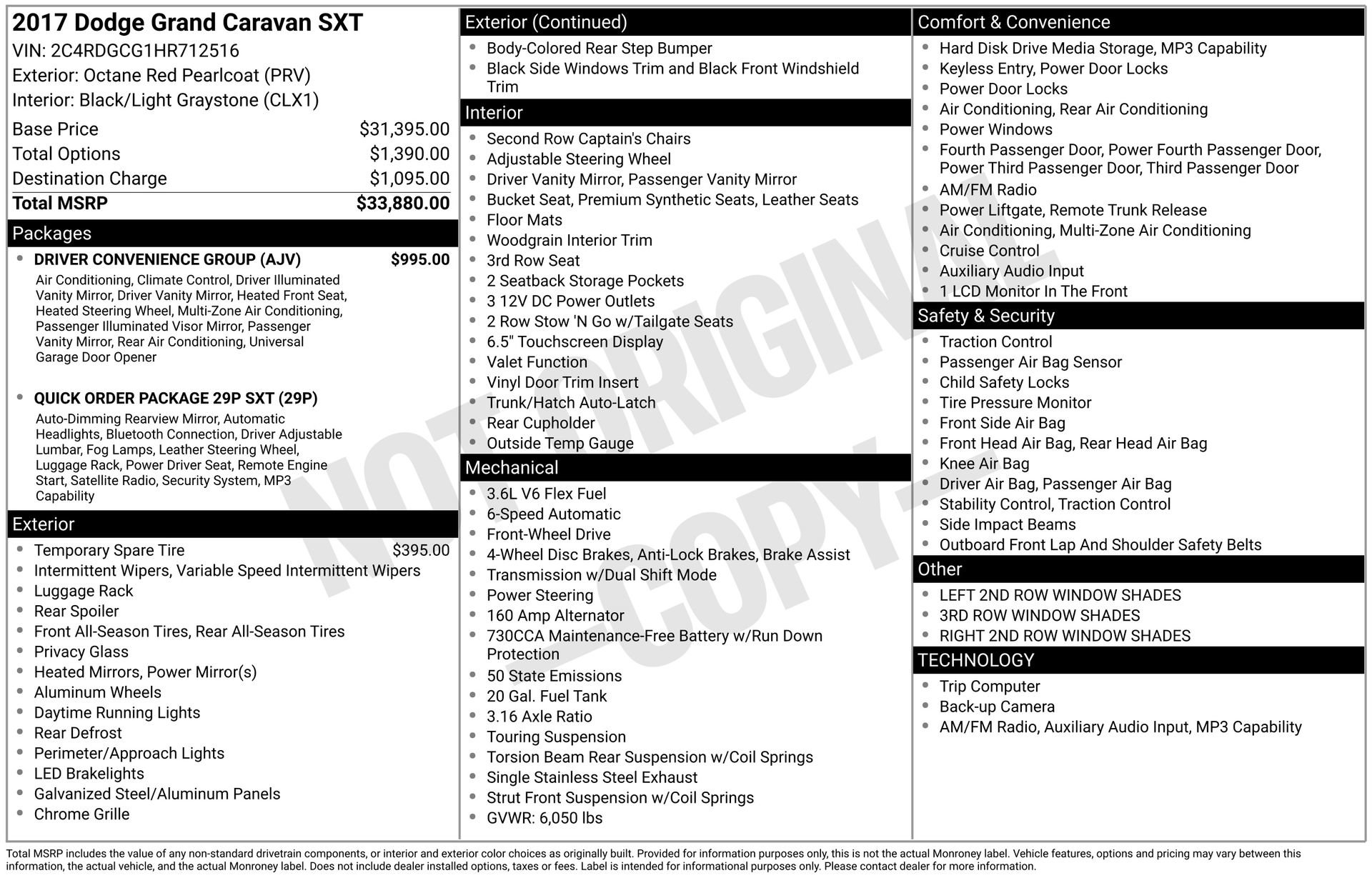 Used 2017 Dodge Grand Caravan SXT w/ Driver Convenience Group FWD image 4