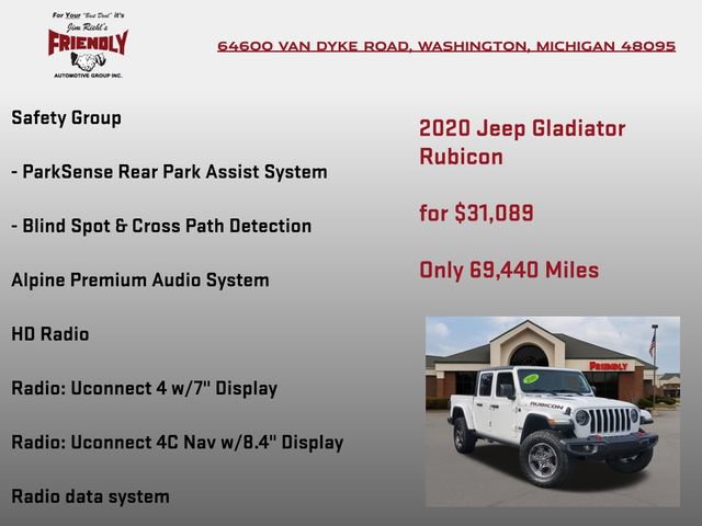 Used 2020 Jeep Gladiator Rubicon AWD/4WD image 20
