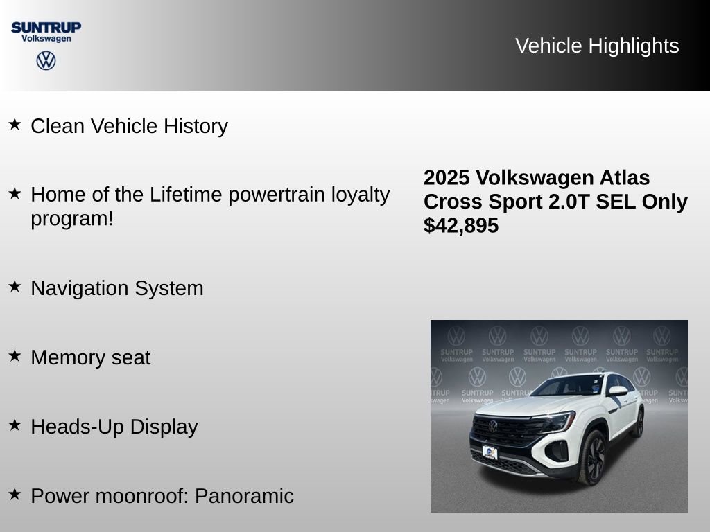 Used 2025 Volkswagen Atlas Cross Sport SEL image 8