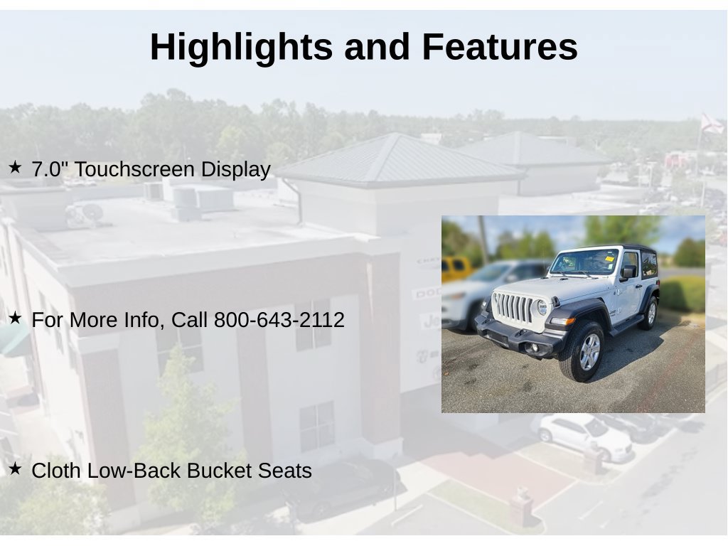 Used 2019 Jeep Wrangler Sport AWD/4WD image 4