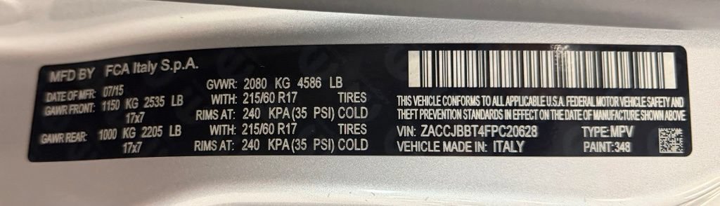 Used 2015 Jeep Renegade Latitude w/ Popular Equipment Group AWD/4WD image 27