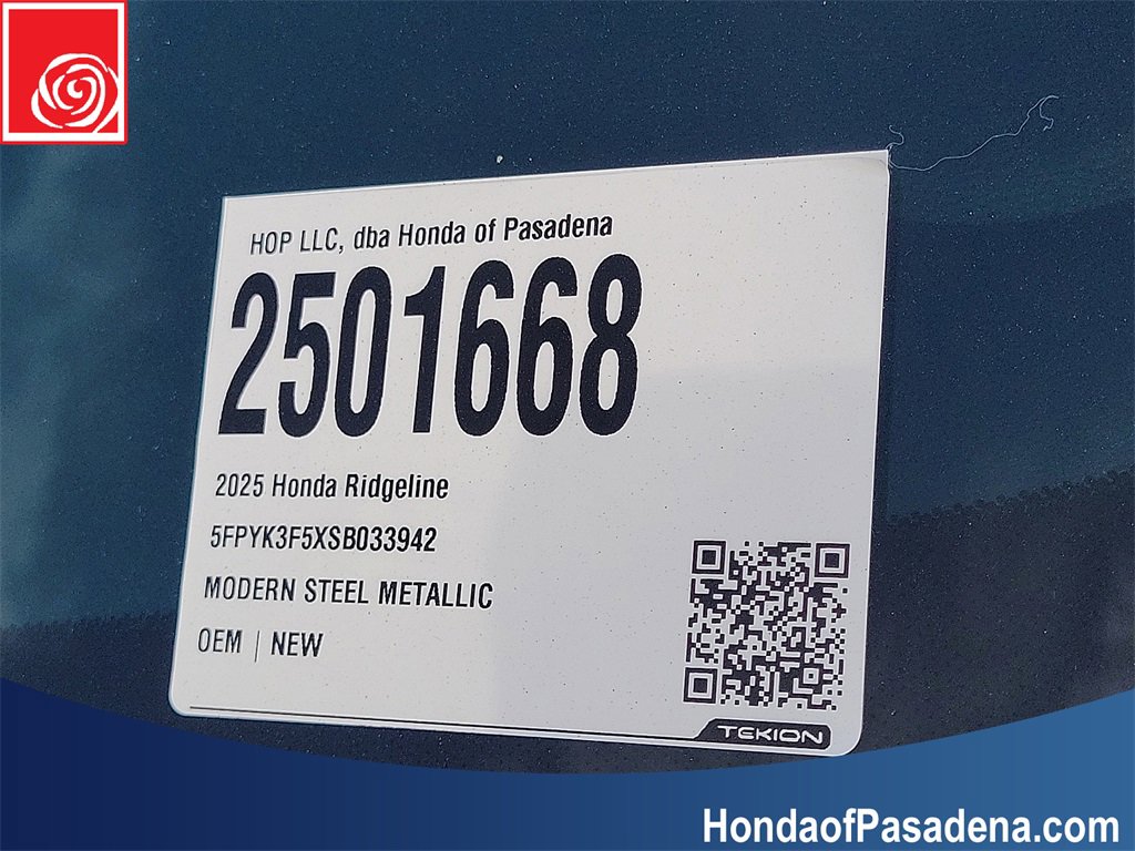 New 2025 Honda Ridgeline RTL image 21