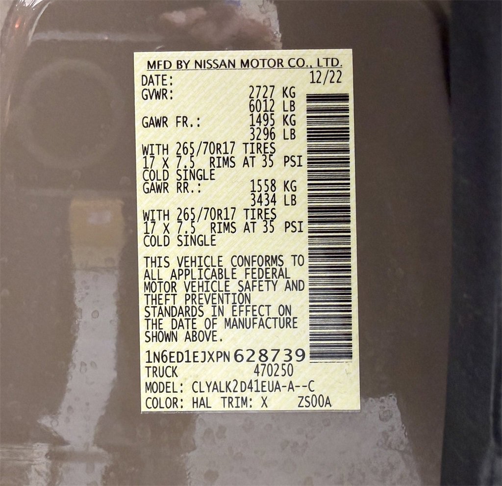 Used 2023 Nissan Frontier Pro-X w/ Technology Package image 13