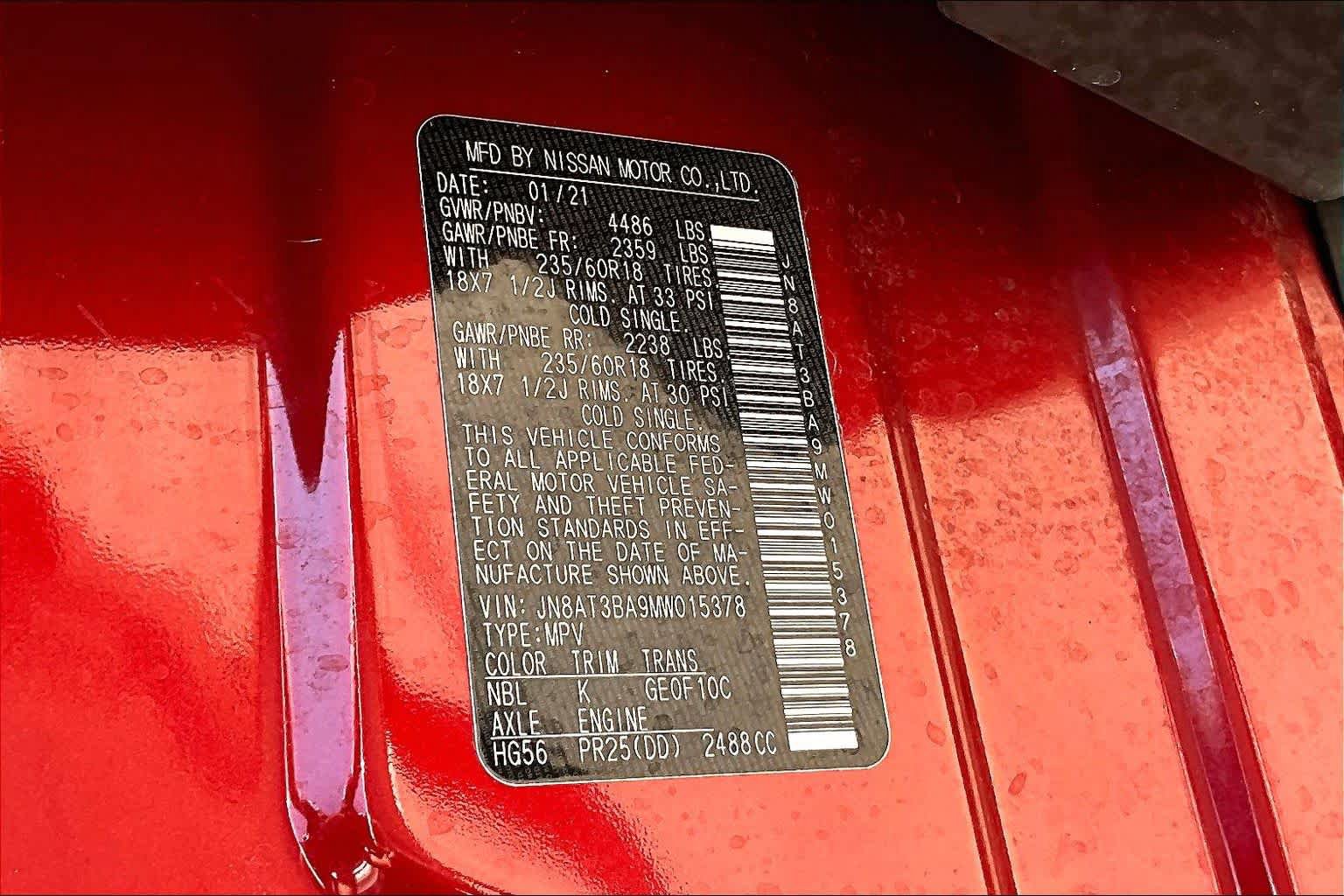 Certified 2021 Nissan Rogue SV w/ Premium Package FWD image 33