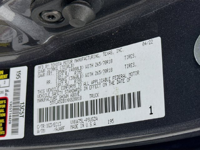 Used 2022 Toyota Tundra SR5 w/ Advanced Technology Package AWD/4WD image 31