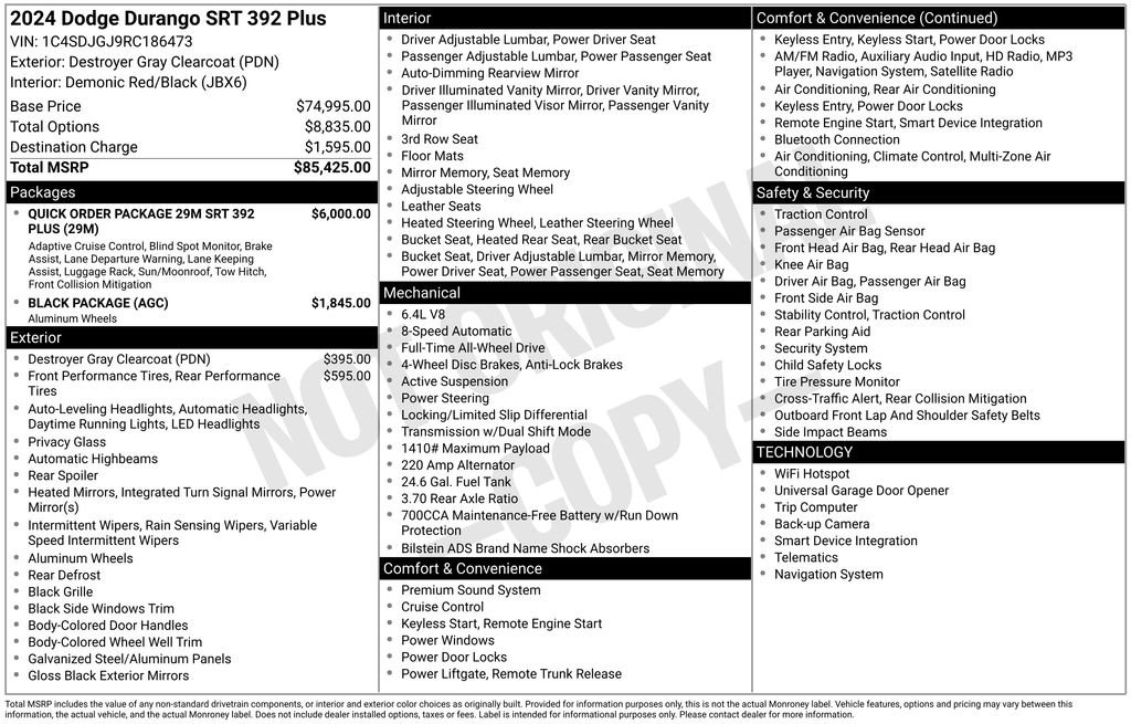 Used 2024 Dodge Durango SRT image 36