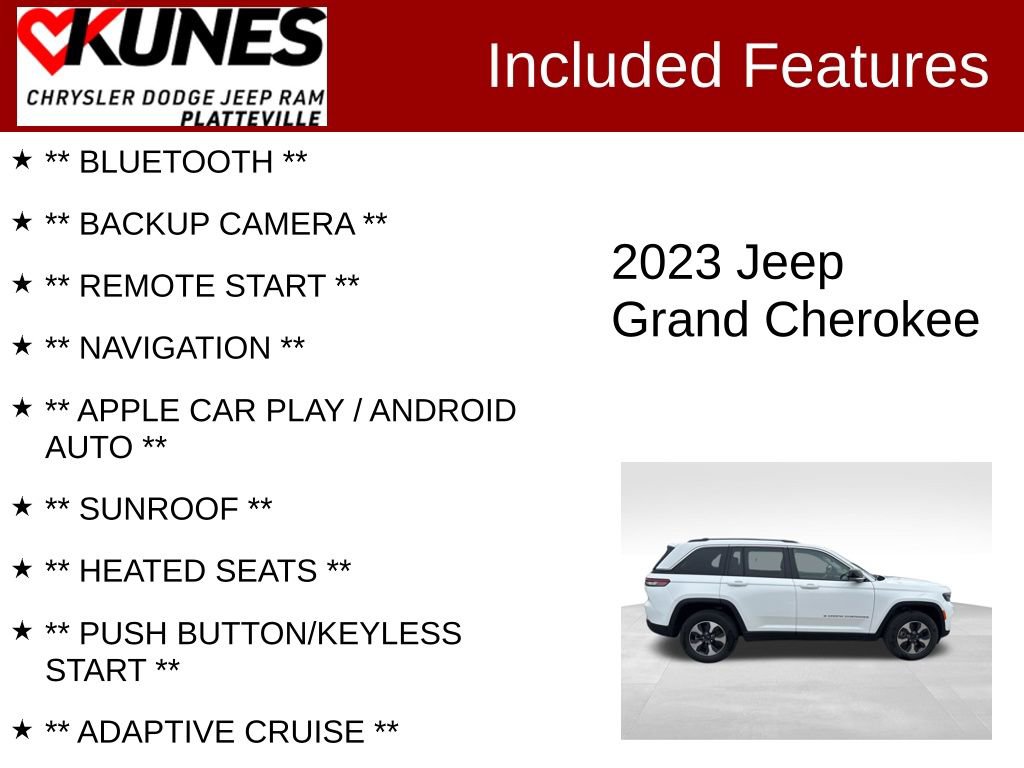Used 2023 Jeep Grand Cherokee 4WD 4xe image 2