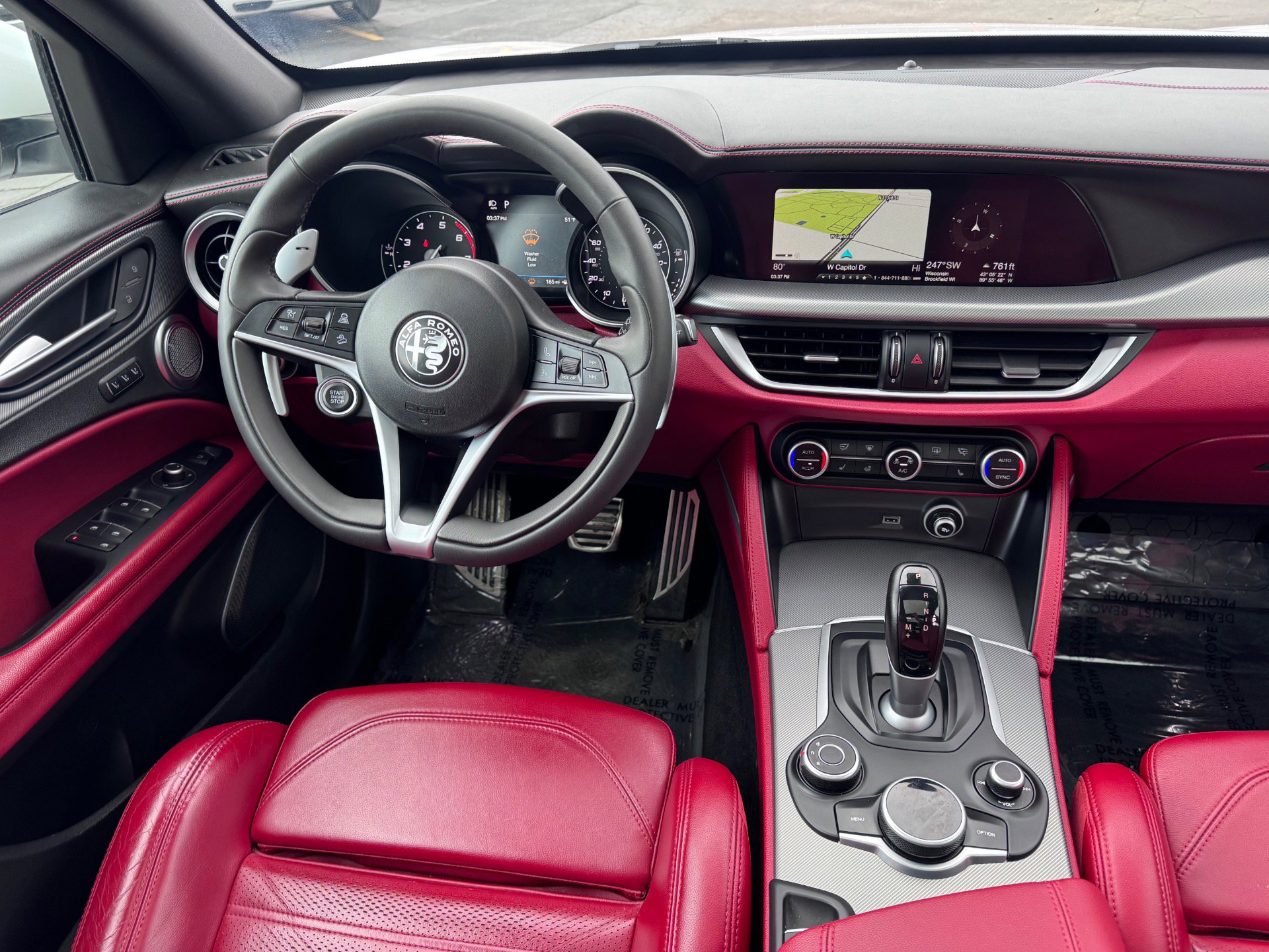 Used 2019 Alfa Romeo Stelvio Ti Sport w/ Quick Order Package 22S Sport AWD/4WD image 19