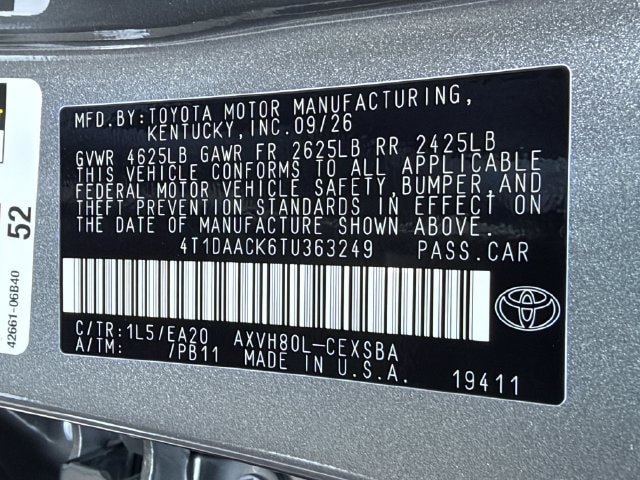 New 2026 Toyota Camry SE w/ Multimedia Upgrade Package FWD image 25