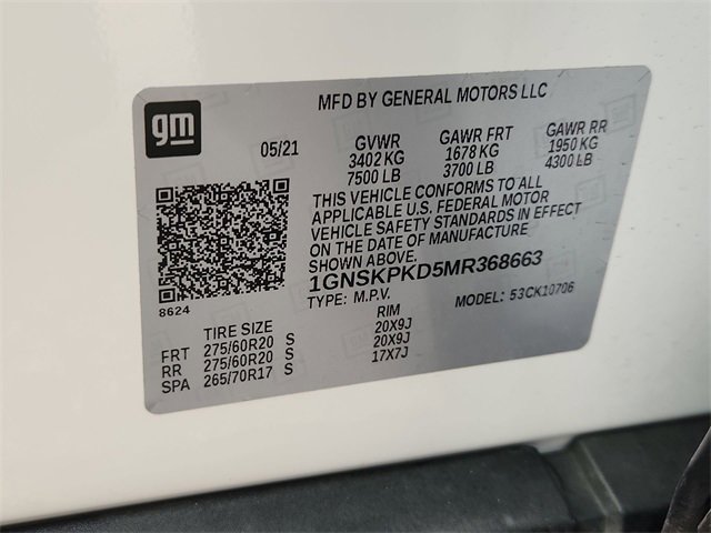 Used 2021 Chevrolet Tahoe Z71 image 34