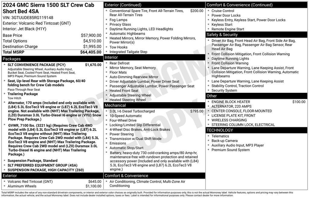 Used 2024 GMC Sierra 1500 SLT w/ SLT Convenience Package image 4