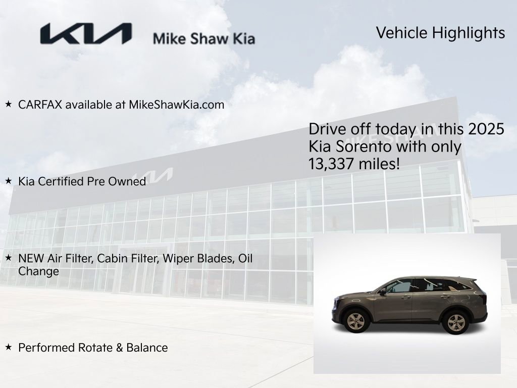 Certified 2025 Kia Sorento LX FWD image 9