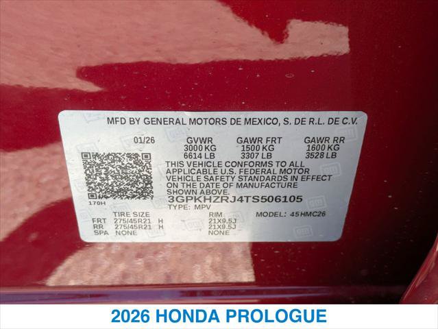 New 2026 Honda Prologue Elite image 26