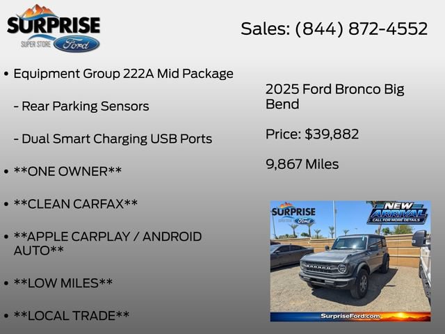 Certified 2025 Ford Bronco Big Bend AWD/4WD image 13