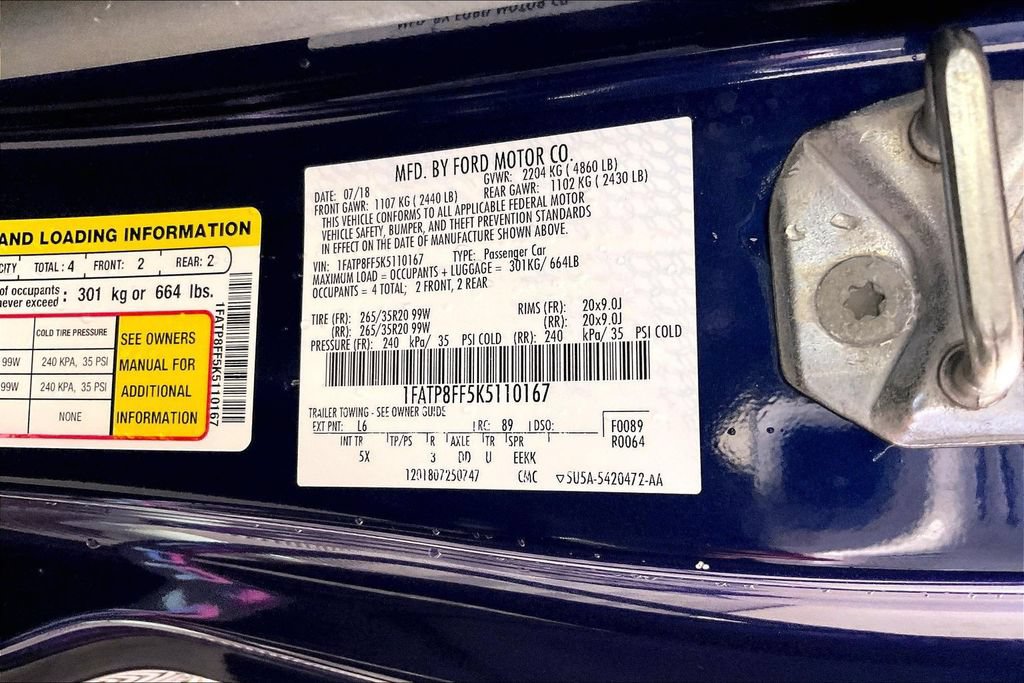 Used 2019 Ford Mustang GT Premium w/ Equipment Group 401A RWD image 39