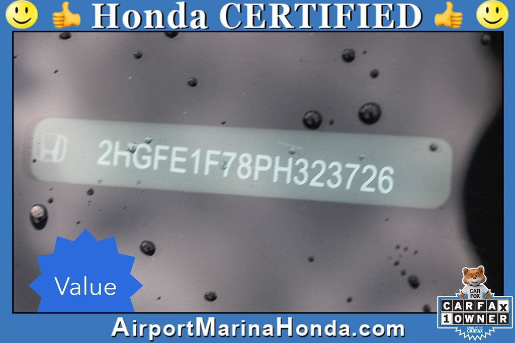 Certified 2023 Honda Civic EX image 29