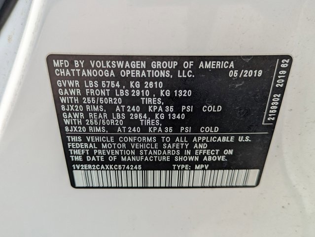 Used 2019 Volkswagen Atlas SEL FWD image 15