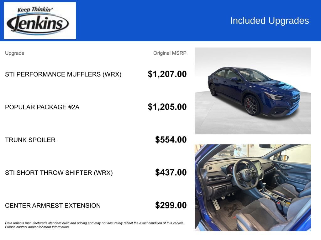 Used 2024 Subaru WRX TR w/ Popular Package #2A AWD/4WD image 4