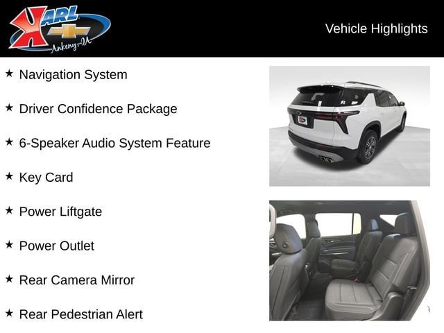 New 2026 Chevrolet Traverse LT w/ Driver Confidence Package AWD/4WD image 3
