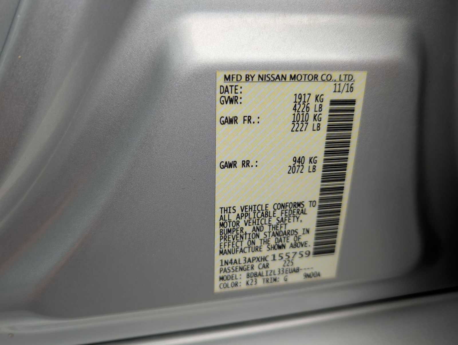 Used 2017 Nissan Altima 2.5 SV image 26