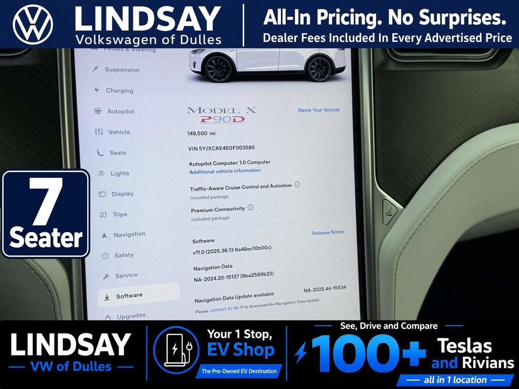 Used 2016 Tesla Model X P90D AWD/4WD image 19