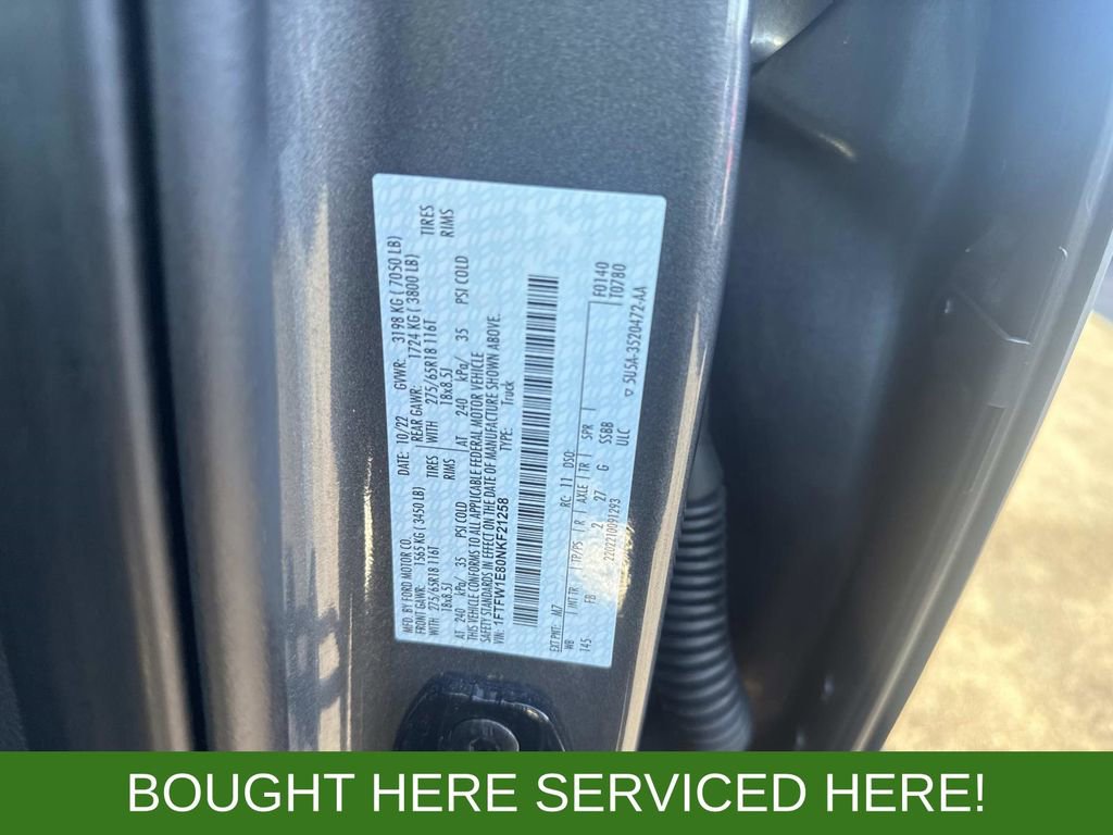 Certified 2022 Ford F150 XLT w/ Equipment Group 302A High image 20