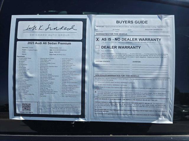 Used 2023 Audi A6 Premium Plus w/ Premium Plus Package AWD/4WD image 16