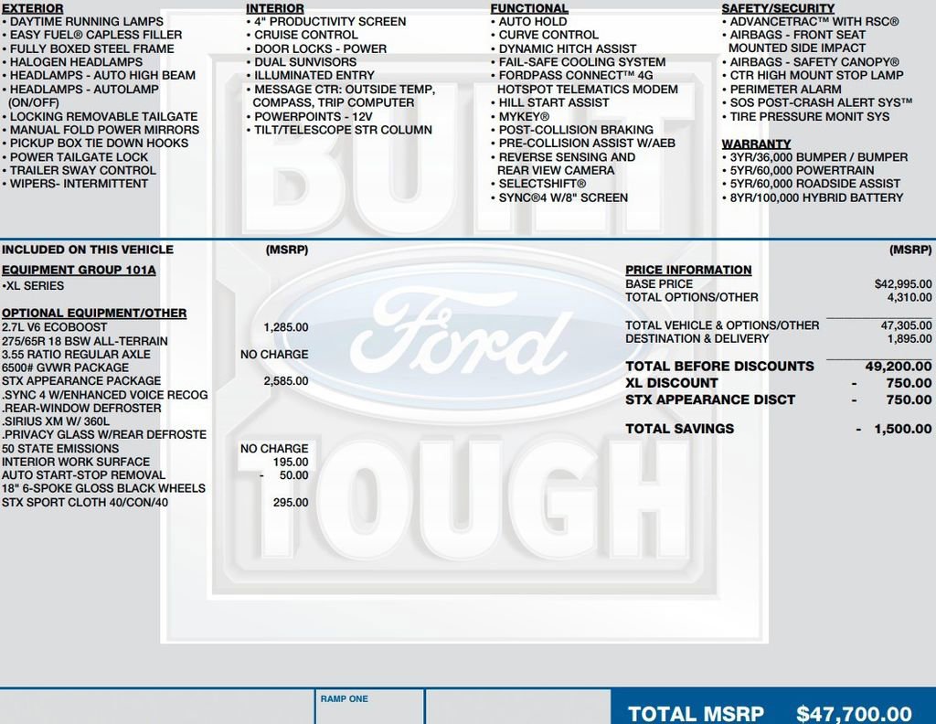 Used 2023 Ford F150 XL w/ STX Appearance Package image 2