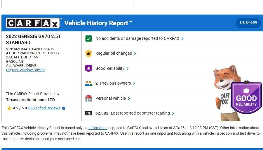 Used 2022 Genesis GV70 2.5T w/ Select Package image 10