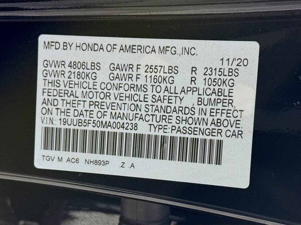 Used 2021 Acura TLX w/ A-SPEC Pkg FWD image 34