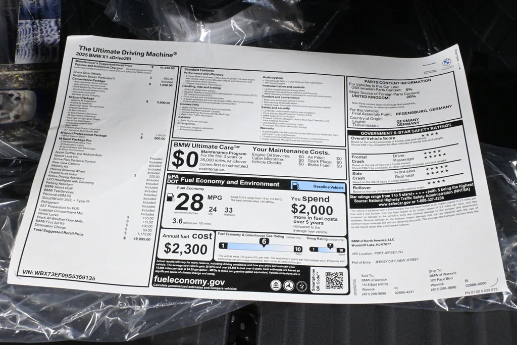 Used 2025 BMW X1 xDrive28i w/ M Sport Package image 37